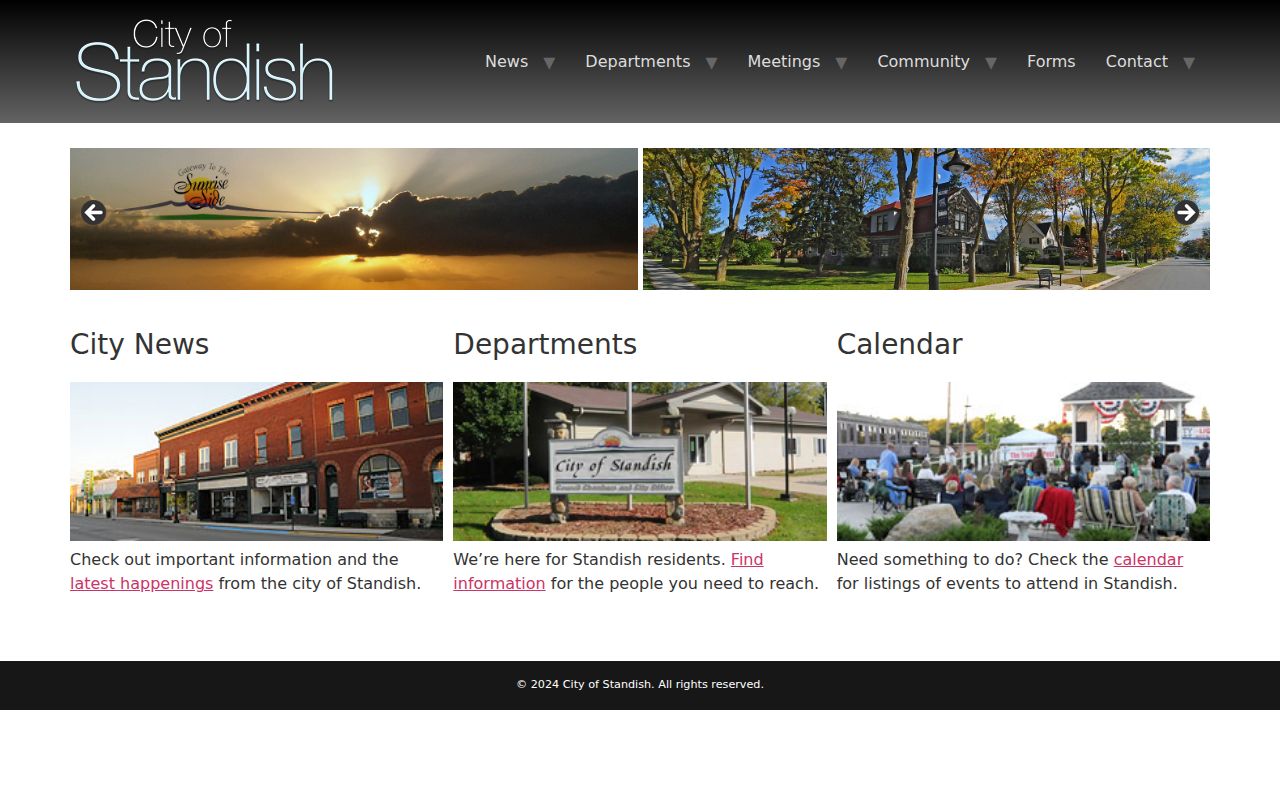 Official City of Standish website for local criminal record routing